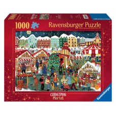 1000 pc Ravensburger Puzzle - Christmas Market 1000 pc Ravensburger Puzzle - Christmas Market